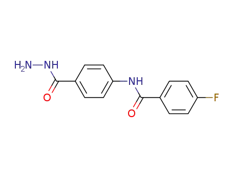 Molecular Structure of 172950-64-0 (4-fluoro-N-[4-(hydrazinocarbonyl)phenyl]benzamide)