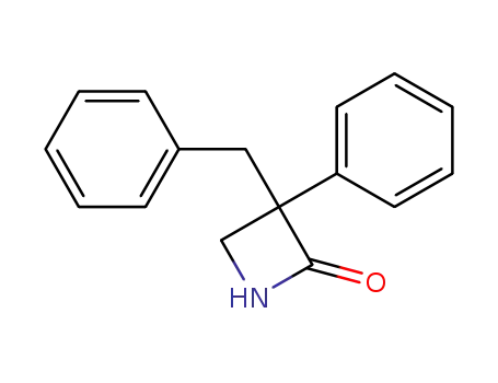 Molecular Structure of 17197-61-4 (3-Benzyl-3-phenylazetidin-2-one)