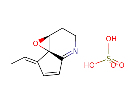 4,4a-epoxy-5-(<i>E</i>)-ethylidene-3,4,4a,5-tetrahydro-2<i>H</i>-[1]pyrindine; sulfate (1:1)