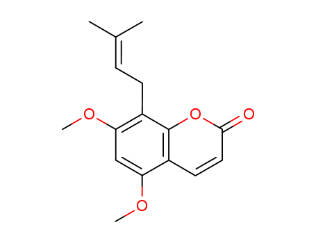 5,7-dimethoxy-8-(3-methylbut-2-enyl)chromen-2-one