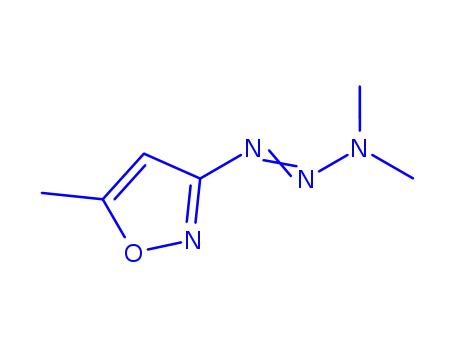 Molecular Structure of 171782-72-2 (Isoxazole, 3-(3,3-dimethyl-1-triazenyl)-5-methyl- (9CI))