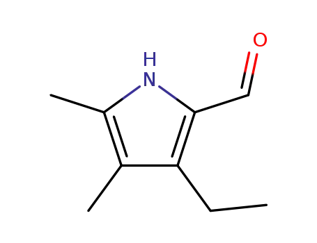 Molecular Structure of 97336-42-0 (1H-Pyrrole-2-carboxaldehyde, 3-ethyl-4,5-dimethyl- (9CI))