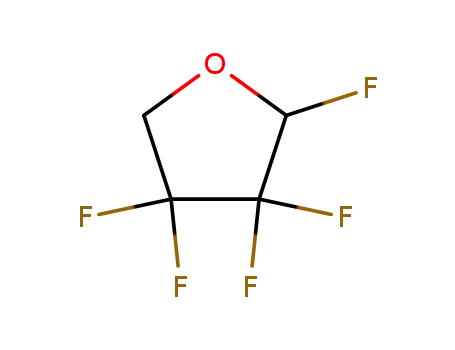 Molecular Structure of 204391-86-6 (Furan, 2,3,3,4,4-pentafluorotetrahydro- (9CI))