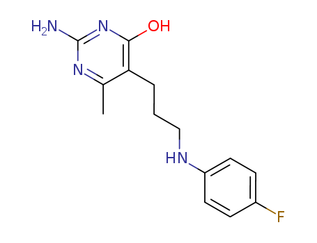 4(3H)-Pyrimidinone,2-amino-5-[3-[(4-fluorophenyl)amino]propyl]-6-methyl- cas  17225-11-5