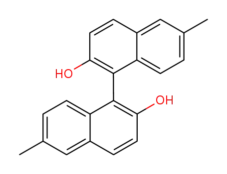 Molecular Structure of 172877-00-8 ((R)-6,6'-DIMETHYL-1,1'-BI-2-NAPHTHOL)