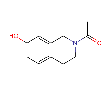Molecular Structure of 99365-65-8 (2-acetyl-7-hydroxy-1,2,3,4-tetrahydroisoquinoline)