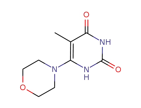 Molecular Structure of 202916-71-0 (5-METHYL-6-(4-MORPHOLINYL)-2,4(1H,3H)-PYRIMIDINEDIONE)