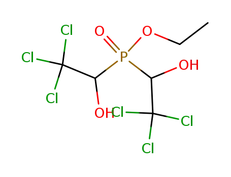 Molecular Structure of 20459-74-9 (ethyl bis(2,2,2-trichloro-1-hydroxyethyl)phosphinate)