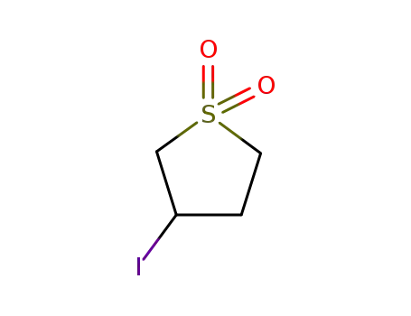 Molecular Structure of 17236-22-5 (3-iodotetrahydrothiophene 1,1-dioxide)