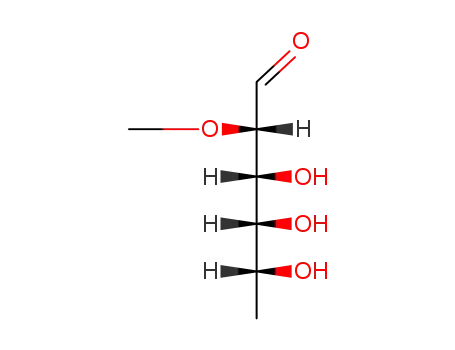 Molecular Structure of 921-90-4 (2-O-Methyl-6-deoxy-D-allose)