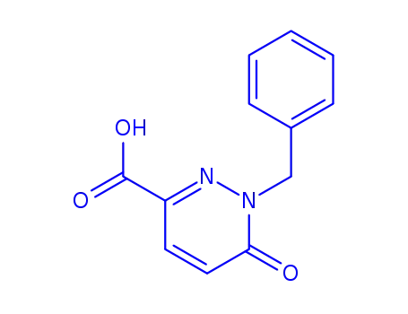 Molecular Structure of 171673-00-0 (1-BENZYL-6-OXO-1,6-DIHYDRO-PYRIDAZINE-3-CARBOXYLIC ACID)