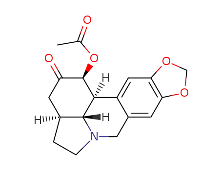 Molecular Structure of 109669-00-3 (1α-acetoxy-9,10-methylenedioxy-12β-galanthan-2-one)