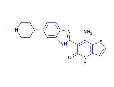 7-amino-6-(6-(4-methylpiperazin-1-yl)-1H-benzo[d]imidazol-2-yl)thieno[3,2-b]pyridin-5(4H)-one