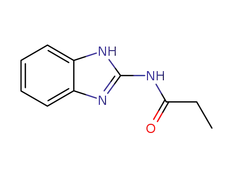 Molecular Structure of 17413-08-0 (Propanamide, N-1H-benzimidazol-2-yl- (9CI))