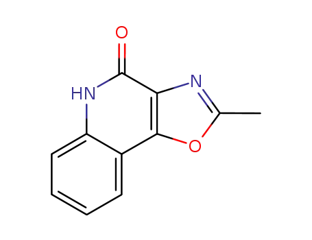 Molecular Structure of 174197-07-0 (2-methyl[1,3]oxazolo[4,5-c]quinolin-4(5H)-one)