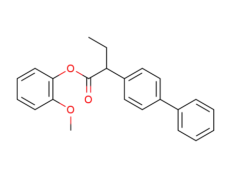 Molecular Structure of 20723-84-6 (alpha-Ethyl-4-biphenylacetic acid, o-methoxyphenyl ester)