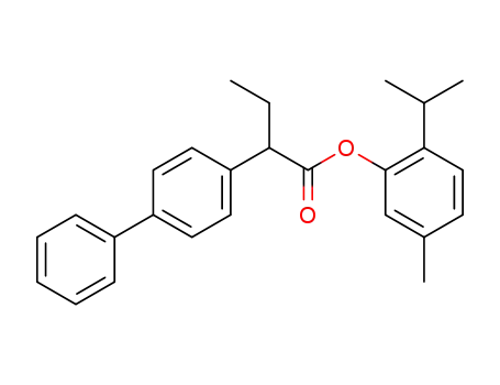 Molecular Structure of 20724-13-4 (alpha-Ethyl-4-biphenylacetic acid, thymyl ester)