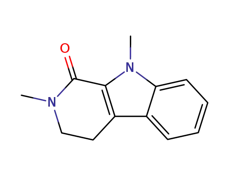 Molecular Structure of 20785-90-4 (2,9-dimethyl-2,3,4,9-tetrahydro-1H-beta-carbolin-1-one)