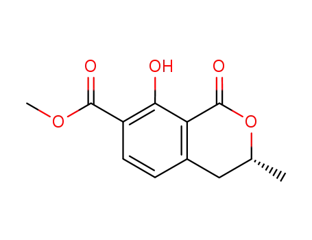 methyl (R)-(-)-8-hydroxy-3-methyl-1-oxo-3,4-dihydro-(1H)-2-benzopyran-7-carboxylate