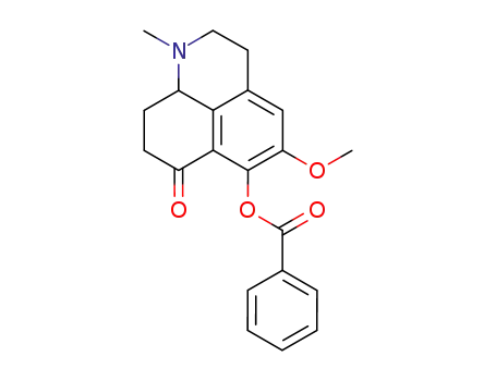 7H-Benzo[de]quinolin-7-one,  1,2,3,8,9,9a-hexahydro-6-hydroxy-5-methoxy-1-methyl-,  benzoate  (ester)  (8CI)