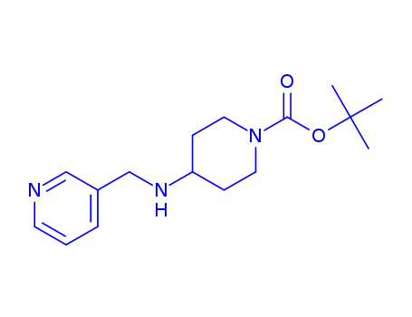 Molecular Structure of 206274-21-7 (1-N-BOC-4-(3-AMINOMETHYLPYRIDYL)PIPERIDINE)