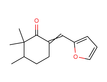 Molecular Structure of 17429-55-9 (6-Furfurylidene-2,2,3-trimethylcyclohexanone)