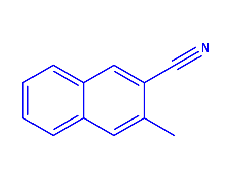 Molecular Structure of 174141-05-0 (3-Methylnaphthalene-2-carbonitrile)