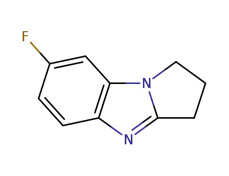 Molecular Structure of 2070-89-5 (1H-Pyrrolo[1,2-a]benzimidazole,7-fluoro-2,3-dihydro-(7CI,8CI,9CI))
