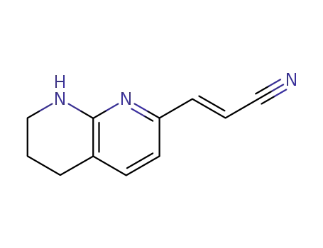 3-(5,6,7,8-tetrahydro-1,8-naphthyridin-2-yl)prop-2-enenitrile
