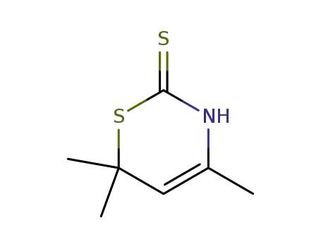 Molecular Structure of 17374-21-9 (2-Mercapto-4,6,6-trimethylthiazine)