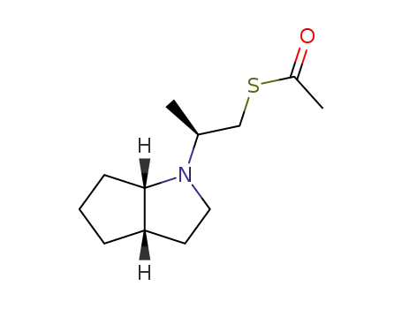 (2S,1'S,5'S)-(-)-[2-(2'-Azabicyclo[3.3.0]octan-2'-yl)propyl]thioacetate