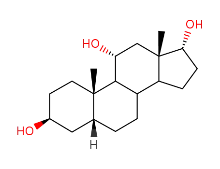 Molecular Structure of 32212-64-9 (5ALPHA-Androstane-3ALPHA,11B,17B-triol)