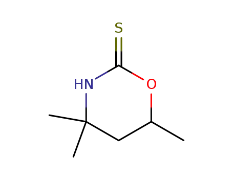 Molecular Structure of 17374-19-5 (4,4,6-trimethyl-1,3-oxazinane-2-thione)