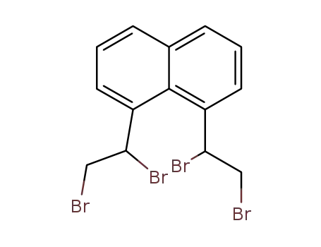 Molecular Structure of 17935-67-0 (1.8-Bis-<1.2-dibrom-aethyl>-naphthalin)