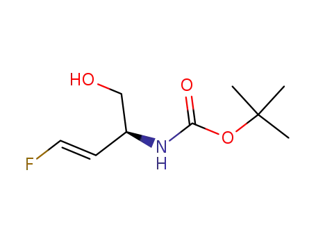 Molecular Structure of 174075-52-6 (Carbamic acid, [3-fluoro-1-(hydroxymethyl)-2-propenyl]-, 1,1-dimethylethyl)