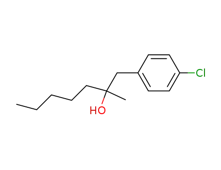 Molecular Structure of 1742-41-2 (1-(4-chlorophenyl)-2-methylheptan-2-ol)