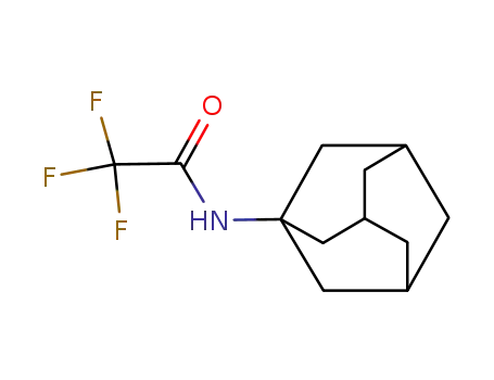 Molecular Structure of 20594-58-5 (2,2,2-trifluoro-N-(tricyclo[3.3.1.1~3,7~]dec-1-yl)acetamide)