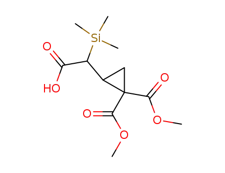 2-(Carboxy-trimethylsilanyl-methyl)-cyclopropane-1,1-dicarboxylic acid dimethyl ester