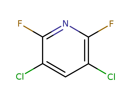 Molecular Structure of 698-51-1 (3,5-Dichloro-2,6-difluoropyridine)