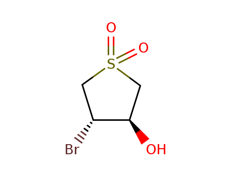 Thiophene-3-ol,4-bromotetrahydro-, 1,1-dioxide, (3R,4S)-rel-