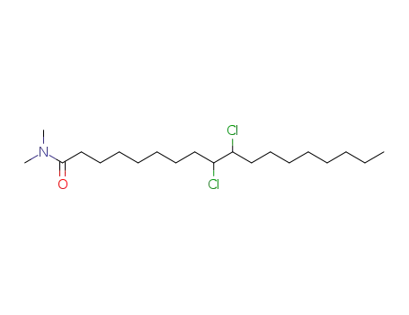Molecular Structure of 17341-21-8 (9,10-dichloro-N,N-dimethyloctadecanamide)