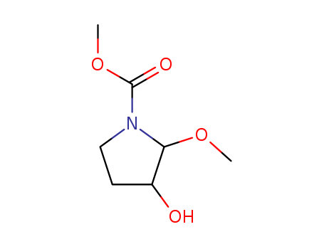 3-Hydroxy-2-methoxy-pyrrolidine-1-carboxylic acid methyl ester