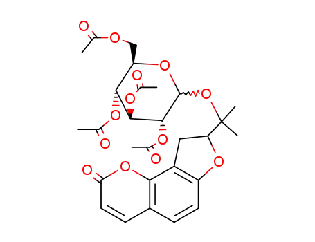 Molecular Structure of 20594-06-3 (Columbianetin glucoside)