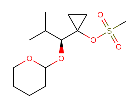 1-((1S)-2-methyl-1-(tetrahydro-2H-pyran-2-yloxy)propyl)cyclopropyl methanesulfonate