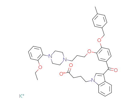 4-[3-[3-[3-[4-(2-Ethoxyphenyl)piperazin-1-yl]propoxy]-4-(4-methylbenzyloxy)benzoyl]indol-1-yl]butyric acid potassium salt
