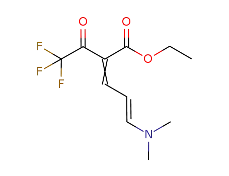 Molecular Structure of 1022901-65-0 (ethyl (4E)-5-(dimethylamino)-2-(2,2,2-trifluoroacetyl)penta-2,4-dienoate)