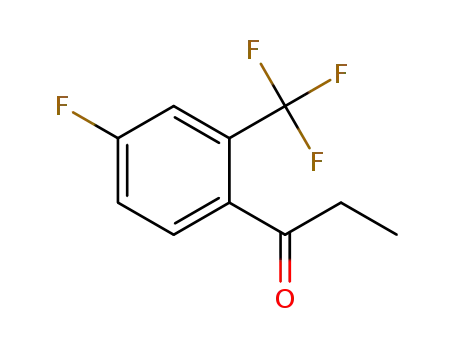 Molecular Structure of 239107-26-7 (4'-FLUORO-2'-(TRIFLUOROMETHYL)PROPIOPHENONE)