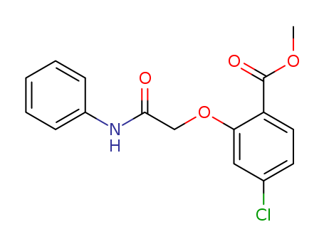 Benzoic acid,4-chloro-2-[2-oxo-2-(phenylamino)ethoxy]-, methyl ester cas  20745-71-5