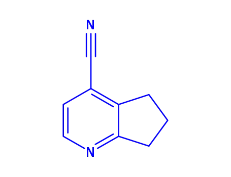Molecular Structure of 173477-81-1 (5H-Cyclopenta[b]pyridine-4-carbonitrile,6,7-dihydro-(9CI))
