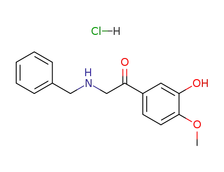 2-benzylamino-1-(3-hydroxy-4-methoxy-phenyl)-ethanone; hydrochloride